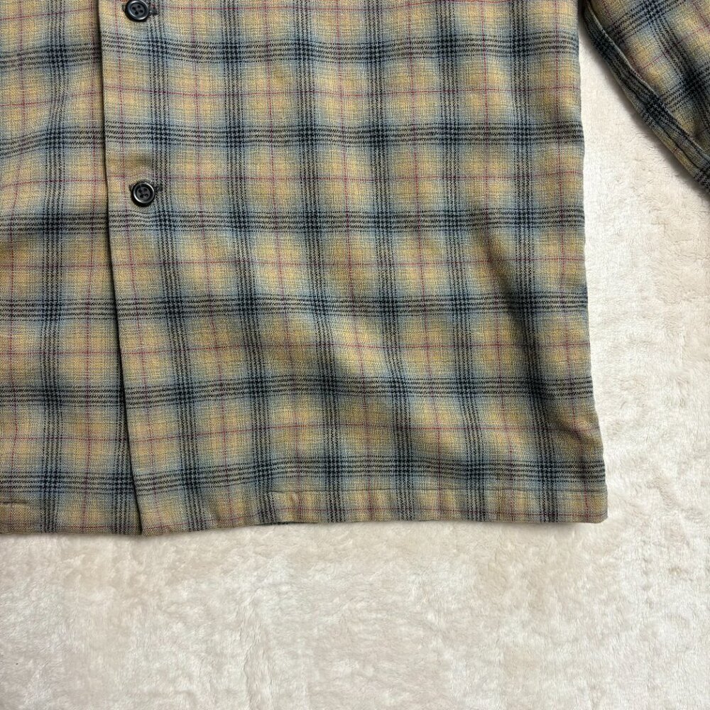 Pendleton Mens Board Shirt Jac Flannel Button Down Size Medium Plaid Long Sleeve - Picture 7 of 16